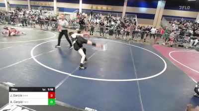 78 lbs Quarterfinal - Joshua Isaac Garcia, Savage House WC vs Ace Carpio, FW Spartans