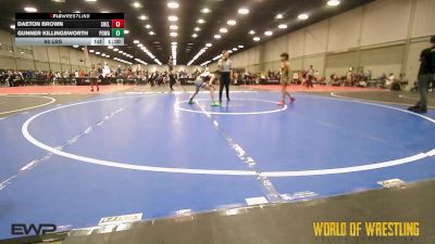 88 lbs Rr Rnd 3 - Daeton Brown, Shelton Wrestling Academy 12U vs Gunner Killingsworth, POWA 12U