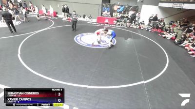 114 lbs Round 3 (10 Team) - Sebastian Cisneros, CVWA-FR vs Xavier Campos, SAWA-FR