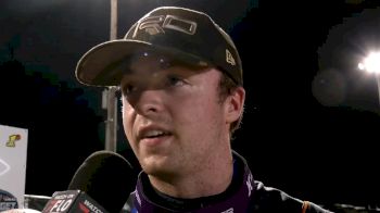Jacob Denney Reacts After Winning USAC Midgets Chad McDaniel Memorial At Mitchell County