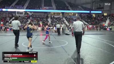 85 lbs Cons. Semi - Kennedy Portlock, Trailhands vs Meah Russom, Phillipsburg