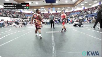 Quarterfinal - Aaron Chavez JR., Del City Little League Wrestling vs Jazzlyn Douglas, Clinton Youth Wrestling