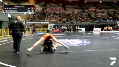 Junior Boys - 150 lbs Quarters - David Medina, Beat The Streets - Los Angeles vs Atticus Ayres, Cardinal Wrestling Club