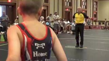 75 lbs Quarterfinals (8 Team) - Mason Myers, Armory Red vs Ryley Morningstar, Steel Valley Silver