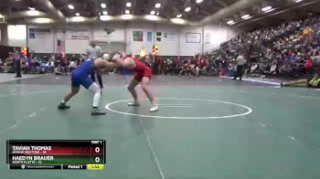 160 lbs Semis & 1st Wrestleback (8 Team) - Tavian Thomas, Omaha Westside vs Haedyn Brauer, North Platte