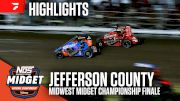 Highlights | 2026 USAC Midwest Midget Championship Finale at Jefferson County Speedway