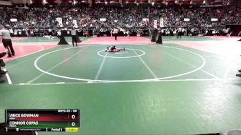 60 lbs Quarterfinal - Vince Bowman, MIRA vs Connor Copas, PWCA