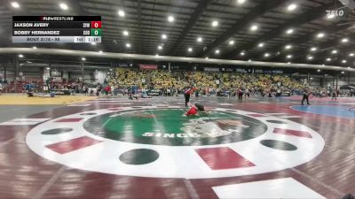 98 lbs Round 2 - Jaxson Avery, Sturgis Youth Wrestling vs Bobby Hernandez, Cody