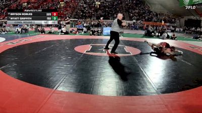4A 120 lbs Cons. Round 2 - Wyatt Griffith, Fruitland vs Bryson Robles, South Fremont