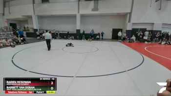 42 lbs Cons. Semi - Barrett Van Doran, West Texas Grapplers Wrestling Club vs Raiden McGowan, Apex Grappling Academy