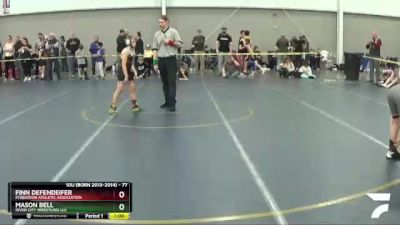 77 lbs Cons. Round 2 - Mason Bell, River City Wrestling LLC vs Finn Defendeifer, Poquoson Athletic Association