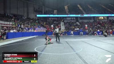 60 lbs Cons. Round 1 - Kimber Stone, Jeff West vs Elizabeth Gittrich, Wichita Blue Knights