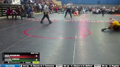 3 - 113 lbs Cons. Round 1 - Jack Mossburg, Meridian vs Caiyan Jordan, Petersburg