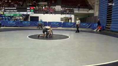 125 lbs Cons. Round 5 - Cole Blalock, Huntingdon vs Jase Van Pelt, Cornell College