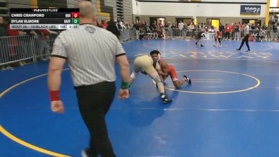 165Black lbs Rr Rnd 2 - Chris Crawford, Indiana vs Dylan Elmore, Navy