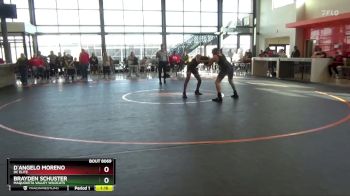 145 lbs Round 5 - D`Angelo Moreno, DC Elite vs Brayden Schuster, Maquoketa Valley Wildcats