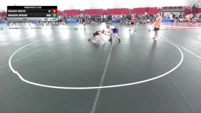120 lbs Round 1 (8 Team) - Mason Spear, Waunakee vs Isaiah Holtz, Oconto Falls