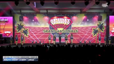 South Coast Cheer - Aqua [2026 L3 Youth - Medium Day 2] 2026 Spirit Sports Grand Nationals