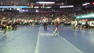 1A-120 lbs Champ. Round 1 - Maxwell Klein, Lawton-Bronson vs Jacob Rauch, North Linn
