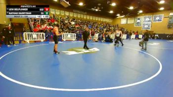 150 lbs Champ. Round 1 - Nathan Harryman, Franklin vs Levi Belflower, North (Bakersfield)