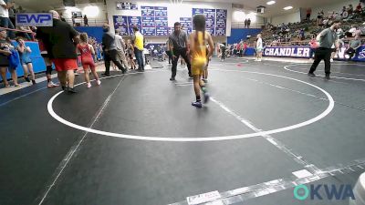 62 lbs 3rd Place - N`cyla Brown, OKC Saints Wrestling vs Juliette Rosas 2, OKC Saints Wrestling