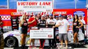 Kaden Honeycutt Reacts After Fighting Through Heat And Exhaustion To Sweep CARS Tour At North Wilkesboro