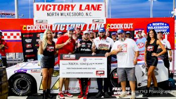 Kaden Honeycutt Reacts After Fighting Through Heat And Exhaustion To Sweep CARS Tour At North Wilkesboro