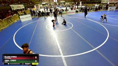 62 lbs Semifinal - Oriel Gabay, LAWC vs Elijah Streu, California