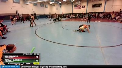 99-105 lbs Round 2 - Ben Feinberg, Greeley West vs Teagan Eldridge, Cheyenne East