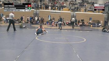 141 lbs Quarterfinal - Alec Peralta, Southern Illinois vs Scott Johnson, Clarion