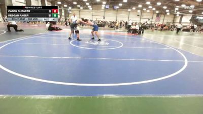 160 lbs Consi Of 16 #2 - Caden Shearer, PA vs Keegan Rager, WY