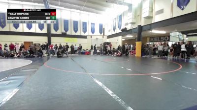 120lbs Cons. Round 5 - Lilly Hopkins, Orting (Girls) vs Camryn Daines, University (Girls)