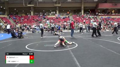 64 lbs Cons. Round 3 - Weston Lopez, Derby Wrestling Club vs Rex DeHart, Nebraska Wrestling Academy