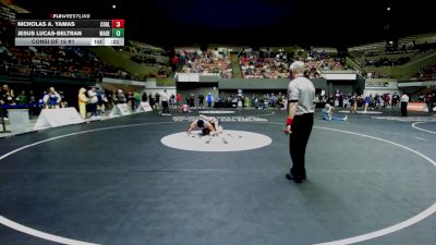 150 lbs Consi Of 16 #1 - Nicholas A. Yamas, Coalinga vs Jesus Lucas-beltran, Madera
