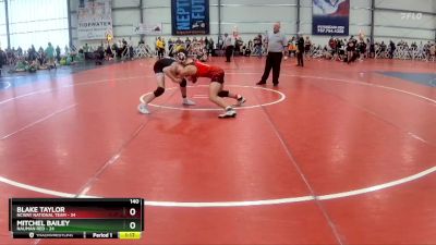 140 lbs Rd# 4- 2:00pm Friday Final Pool - Mitchel Bailey, Nauman Red vs Blake Taylor, NCWAY National Team