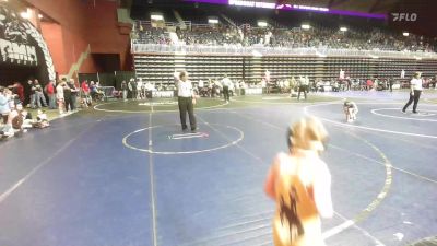 58 lbs Rr Rnd 3 - Rylee Enis, Thermopolis WC vs Ellie Downing, Wyoming Underground