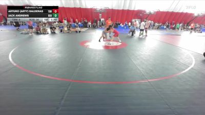 144 lbs Round 3 (8 Team) - Arturo (Arty) Balderas, Thunderbirds WC vs Jack Andrews, Roncalli A