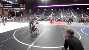 43 lbs 3rd Place - Zayden Slack, Rawlins WC vs Colton Kazee, Pueblo County WC