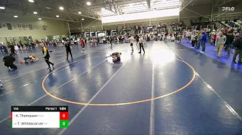 144 lbs Quarterfinal - Todd Whitescarver, Rocky Mountain Wrestling Acade vs Kolvin Thompson, Sanderson Wrestling Academy