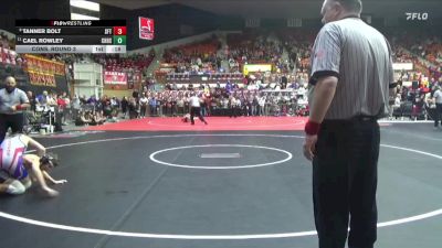 106 lbs Cons. Round 3 - Cael Rowley, Chapman Hs vs Tanner Bolt, Santa Fe Trail Hs