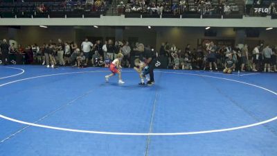53 lbs Cons. Quarters - Conner Wright, Greater Heights Wrestling vs Greyson Allen, Massas Maniacs