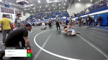 70 lbs Quarterfinal - Linkin Yaunt, Cushing Tigers vs Jackson Easley, Choctaw Ironman Youth Wrestling