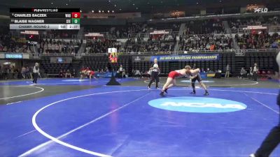 197 lbs Champ. Round 2 - Charles Baczek, Wabash vs Blaise Wagner, Stevens