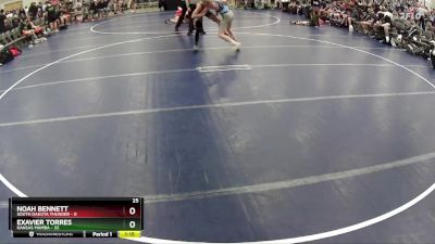 117 lbs Round 3 (6 Team) - Exavier Torres, Kansas Mamba vs Noah Bennett, South Dakota Thunder