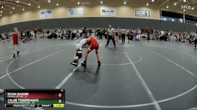 76 lbs Round 1 - Kiyan Bassiri, Capital City WC vs Caleb Tsikerdanos, Warhawks Wrestling