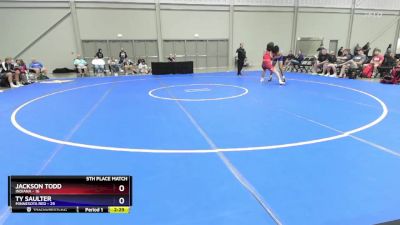 157 lbs Placement Matches (8 Team) - Jackson Todd, Indiana vs Ty Saulter, Minnesota Red