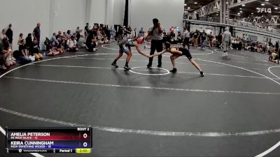 90 lbs Semis (4 Team) - Amelia Peterson, PA West Black vs Keira Cunningham, MGW Something Wicked