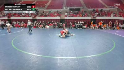 132 lbs Round 1 (16 Team) - Mitchell Thompson, Arlington Martin vs Braiden Bartlett, Austin Lake Travis