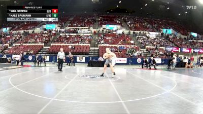 AA - 157 lbs 1st Place Match - Will Stepan, Butte vs Kale Baumann, Great Falls / MSDB