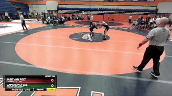 125 lbs Champ. Round 2 - Jase Van Pelt, Cornell College vs Cameron A Lee, Millikin University